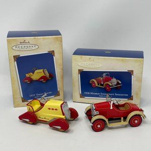 Lot 2 Hallmark Kiddie Car Classics Ornaments